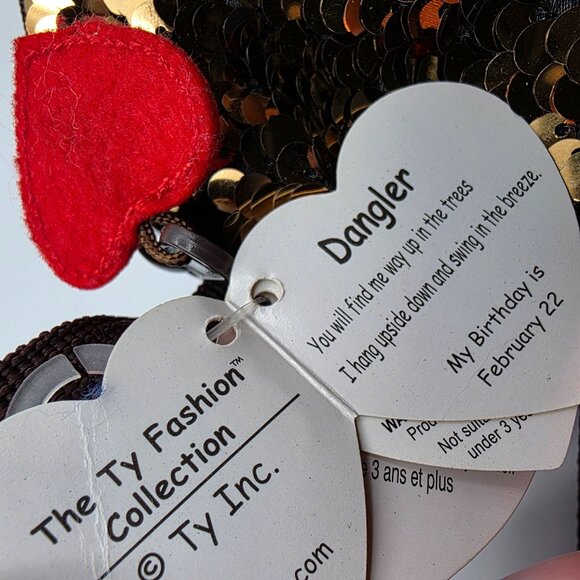 Ty Dangler Beanie Fashion Collection Sloth Sequin Belt Bag Kids Cute Casual - Picture 4 of 4